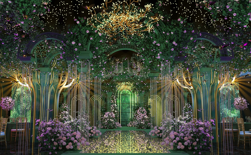 雨湖奇妙森林婚礼堂效果展示